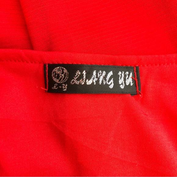 Ljang Yu red sequin dress. - Picture 2 of 5